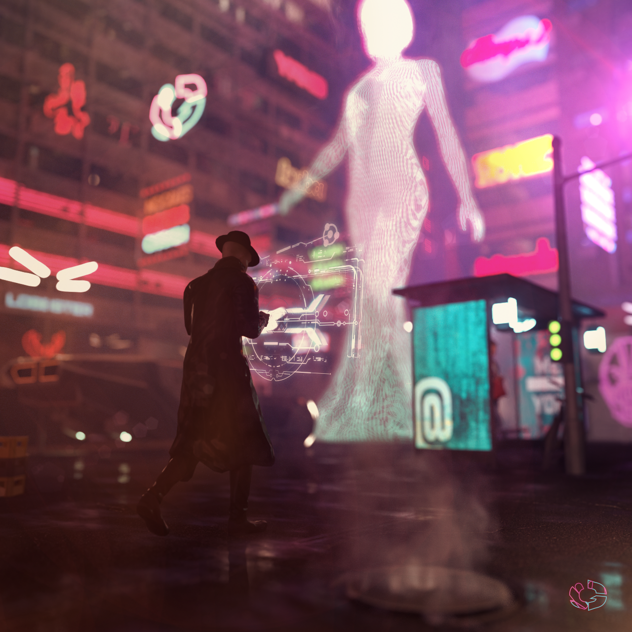 Cyberpunk street